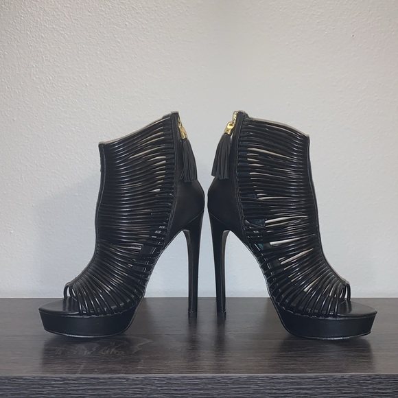 Steve Madden Samii Cage Platform Heels - Black - Picture 2 of 3